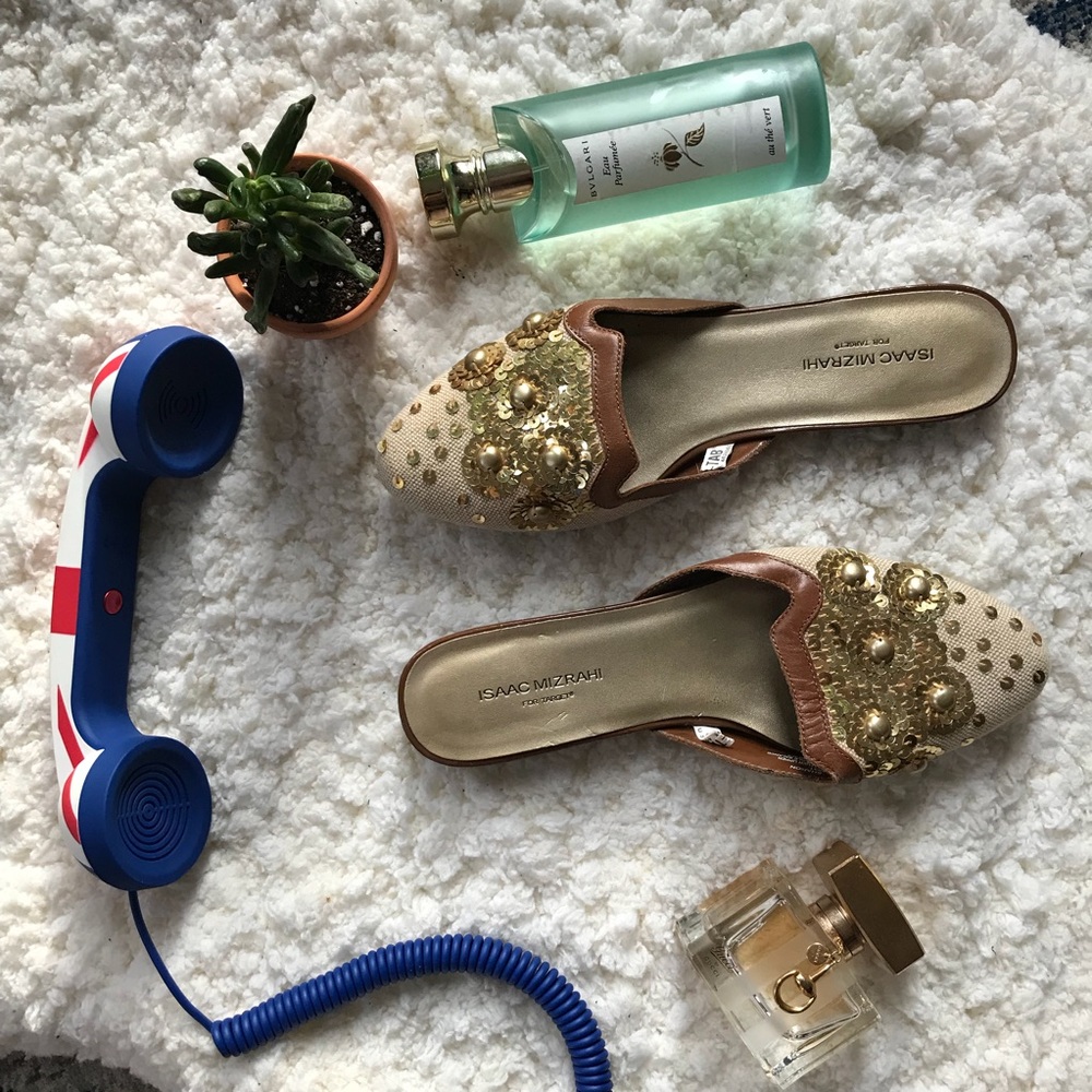 Mizrahi for Target: SHARON Slip on Tan/Gold/Brown - Picture 1 of 5
